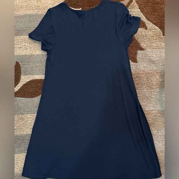 Madewell Organic Cotton Cap-Sleeve Tee Dress in Baltic Blue - Picture 2 of 5